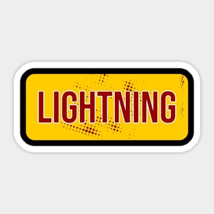 Lightning Sticker